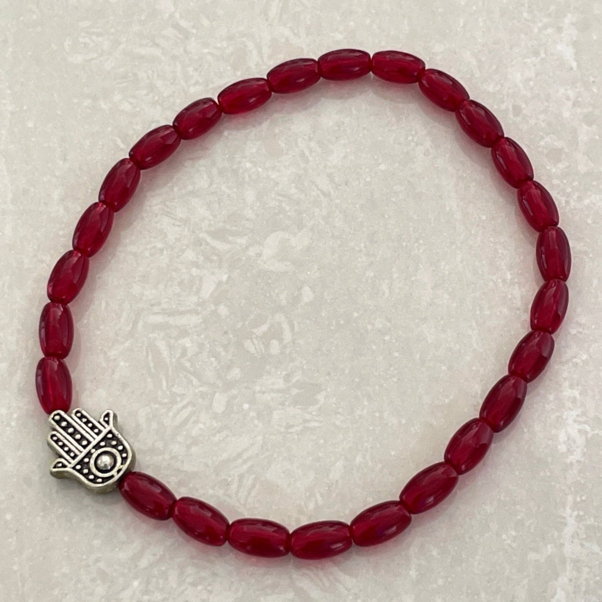 Glass Hamsa Bracelet - Uplift Beads