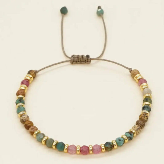 Gemstone Adjustable Bracelet - Uplift Beads
