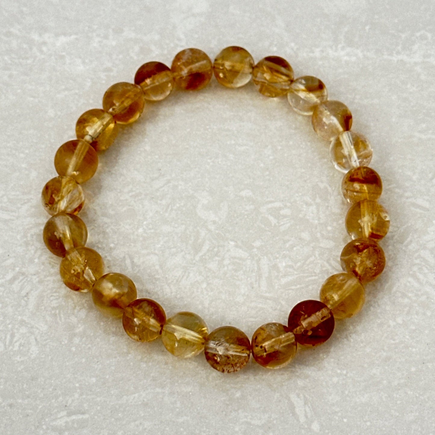 8mm Citrine Bracelet - Uplift Beads