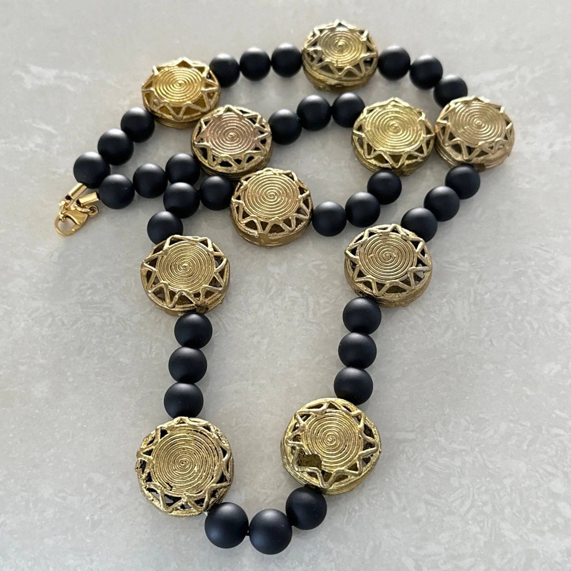 African Circular Star Necklace - Uplift Beads