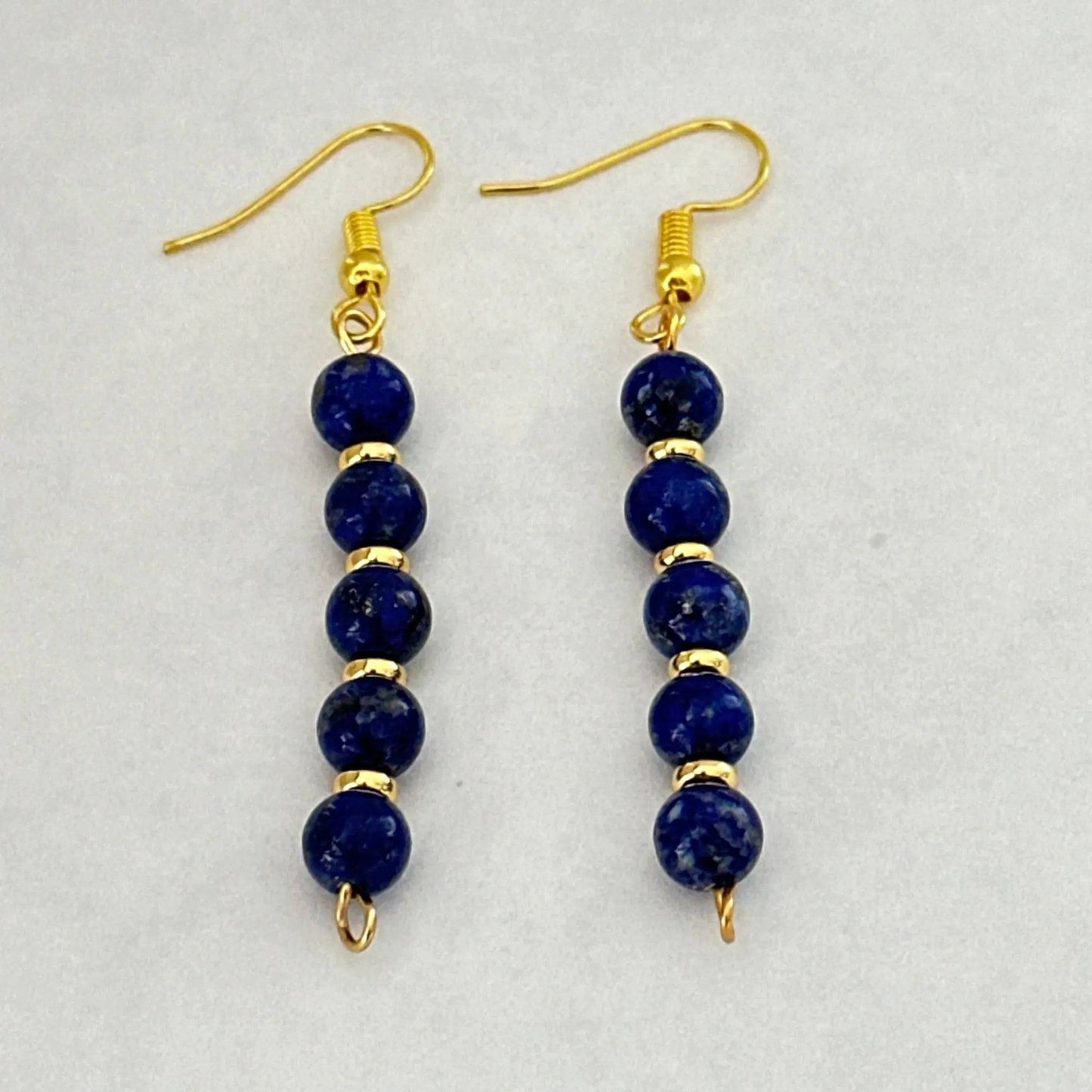 Lapis Lazuli Gemstone Earrings - Uplift Beads