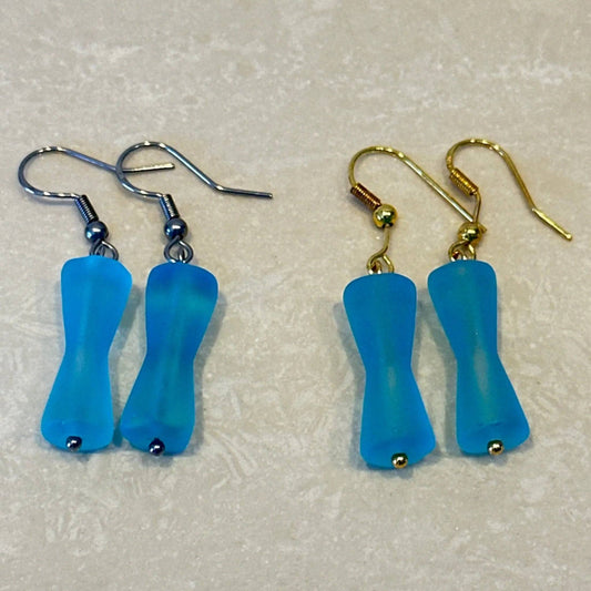 Cultured Sea Glass Earrings Uplift Beads