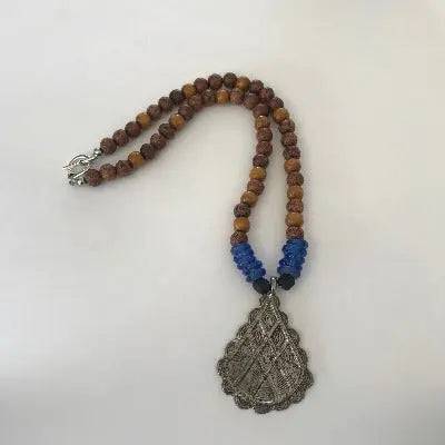 African Baule Pyramid Pendant Necklace - Uplift Beads