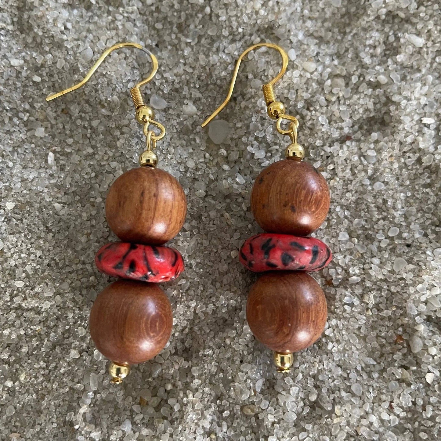Rosewood Earrings - Uplift Beads