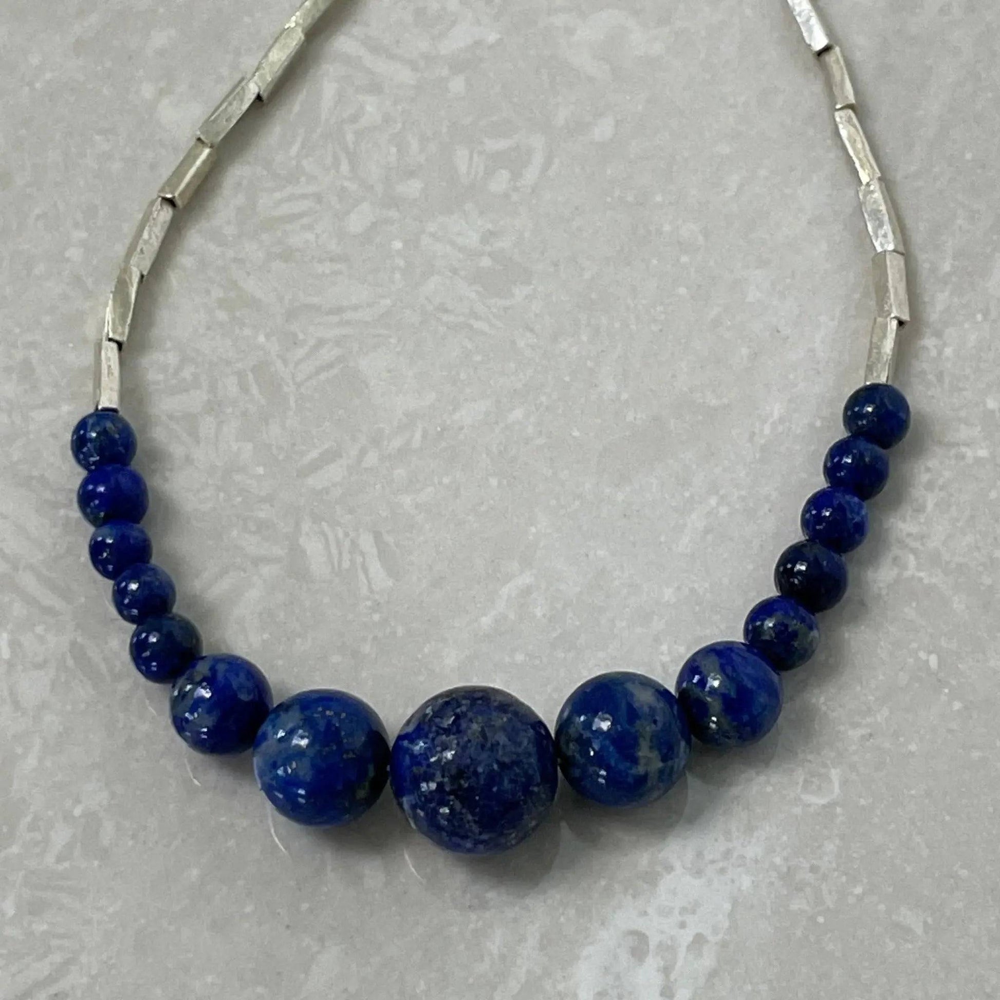 Lapis Lazuli & Ethiopian Bead Necklace - Uplift Beads