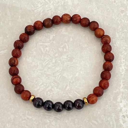 Birthstone Bracelet January - Uplift Beads