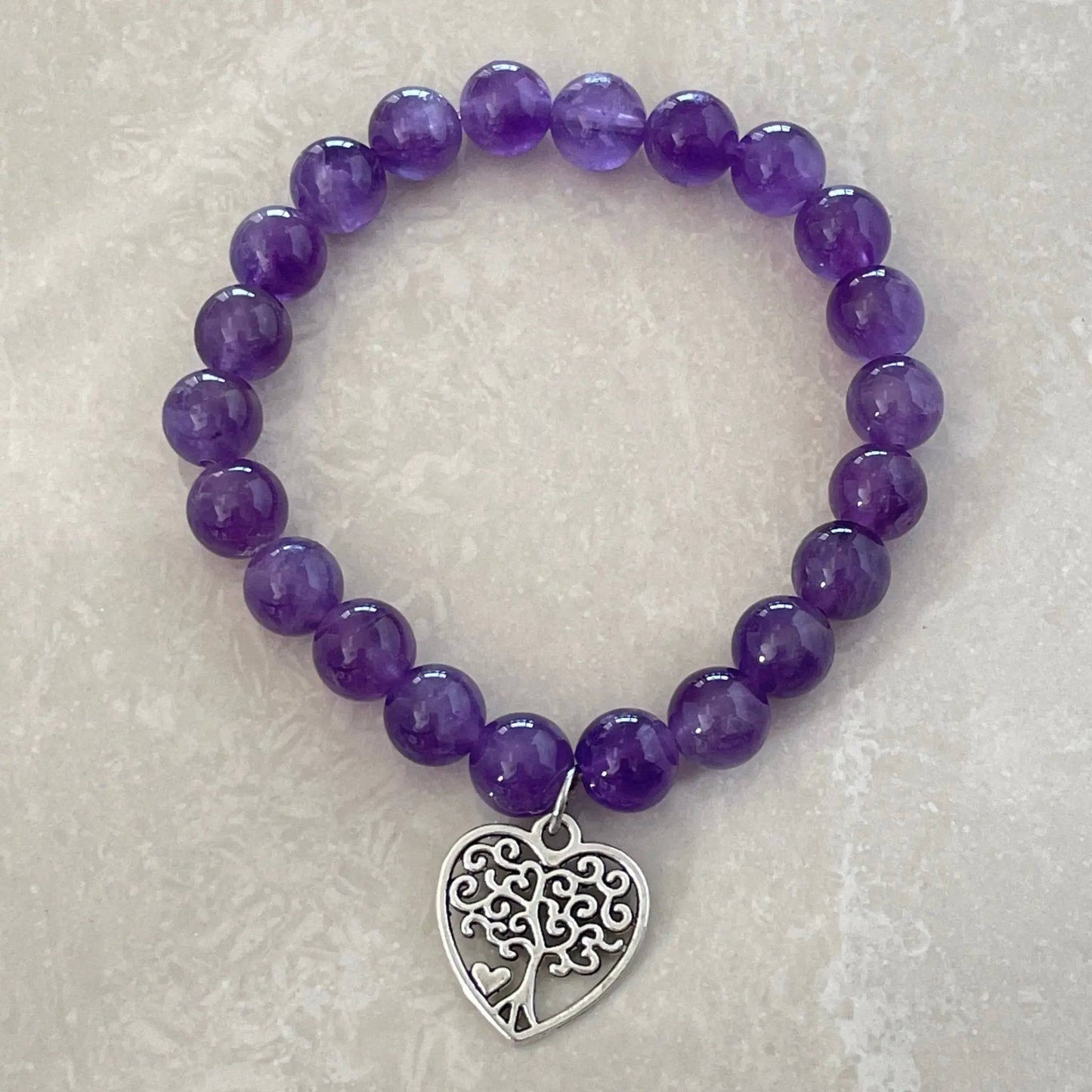 Amethyst 'Tree of Life' Bracelet - Uplift Beads