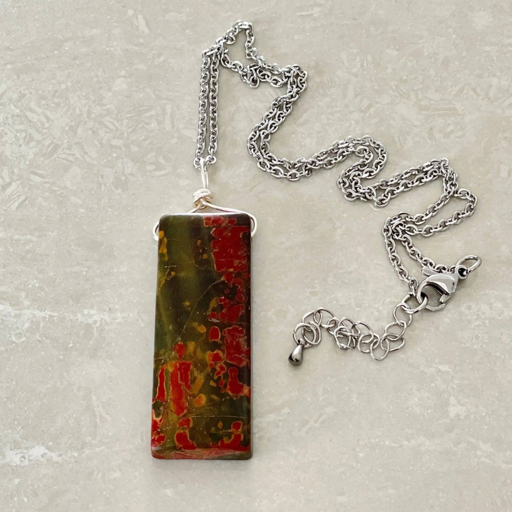 Red Creek Jasper Necklace - Uplift Beads